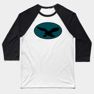 Eagles Batman Logo - Midnight Green Baseball T-Shirt